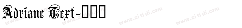 Adriane Text字体转换